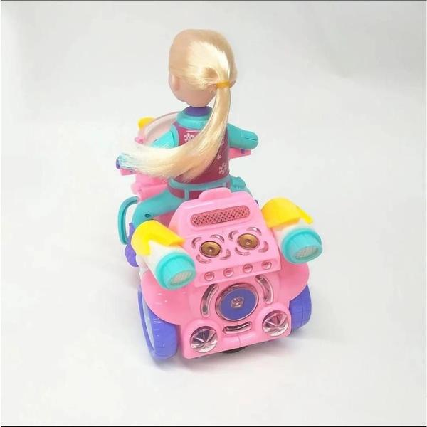 Imagem de Brinquedo Moto Com Princesa Bate Volta E Gira Musical E Luz