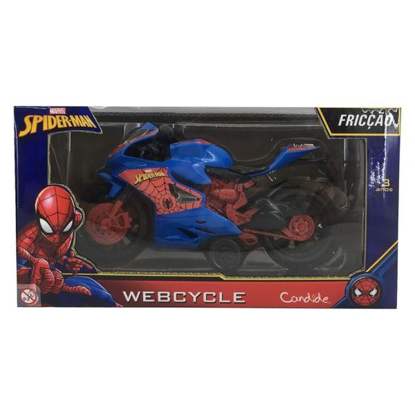 Imagem de Brinquedo Moto Fritcção Webcycle Spider Man