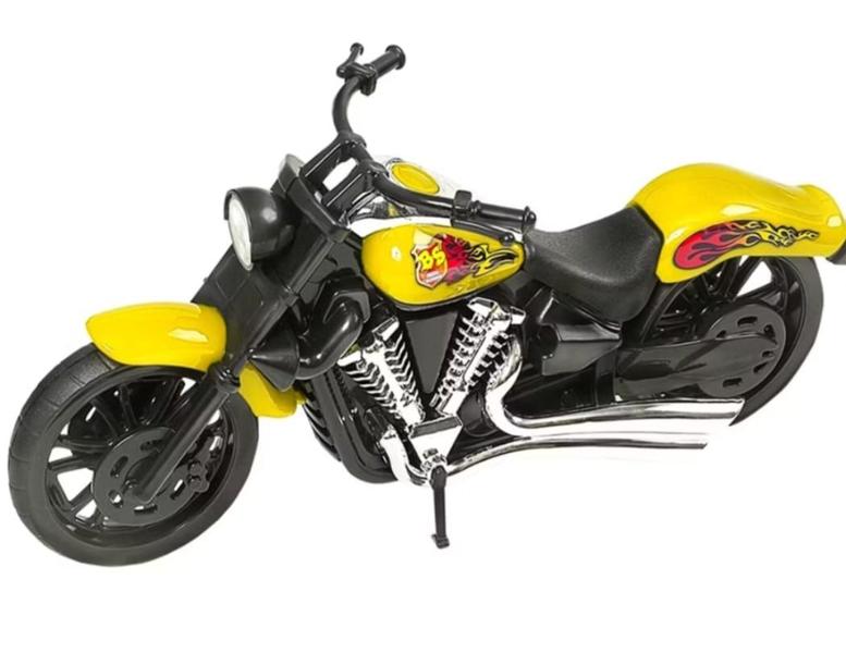 Imagem de Brinquedo Moto Harley Chopper 29 cm Miniatura Bs Toys Coleçao