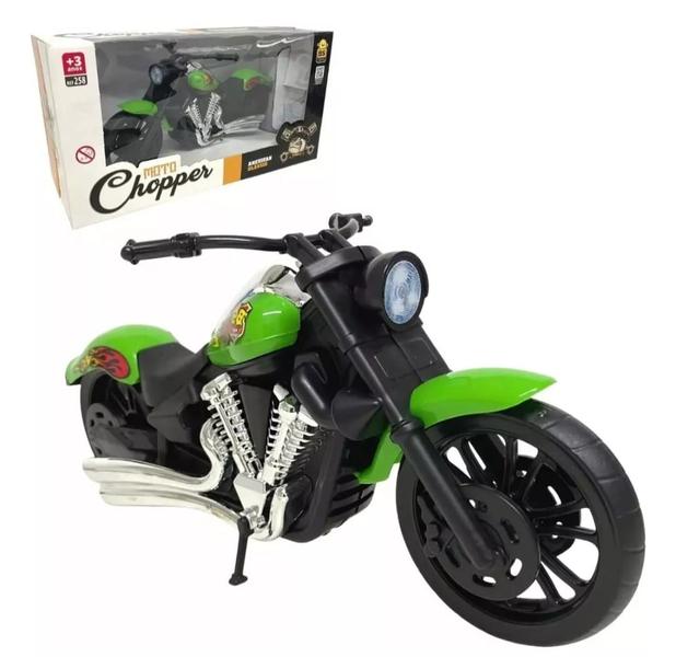 Imagem de Brinquedo Moto Harley Chopper 29 cm Miniatura Bs Toys Coleçao