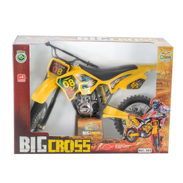 Imagem de Brinquedo Motocross Infantil Moto Big Cross 364 - Bs Toys