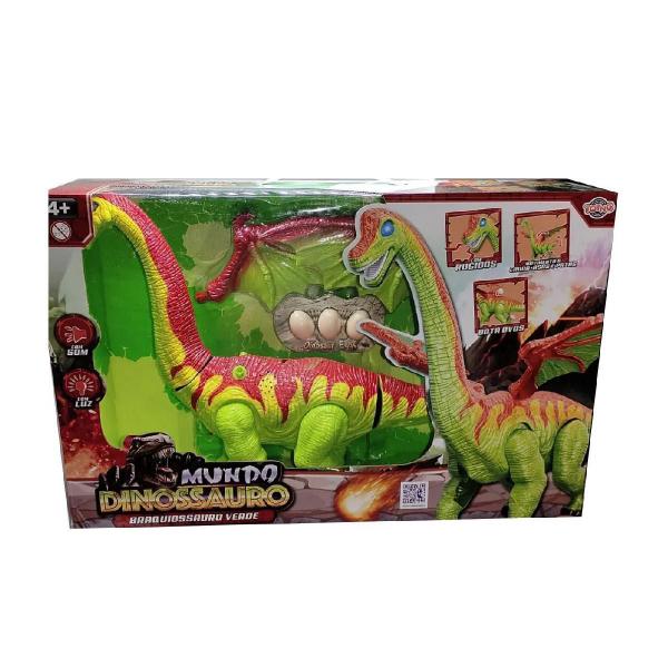 Imagem de Brinquedo Mundo Dinossauro Braquiossauro Verde Toyng 42481