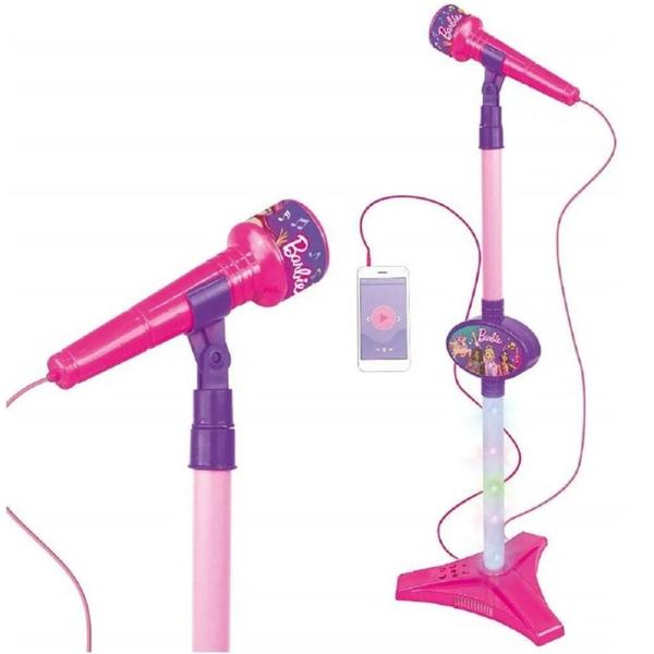 Imagem de Brinquedo Musical Barbie Dreamtopia Bateria E Microfone Com Pedestal - Fun 