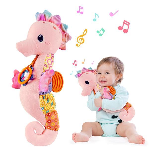 Imagem de Brinquedo Musical Fuzqq para Bebês - Cavalinho Marinho de Pelúcia (0-6 Meses)