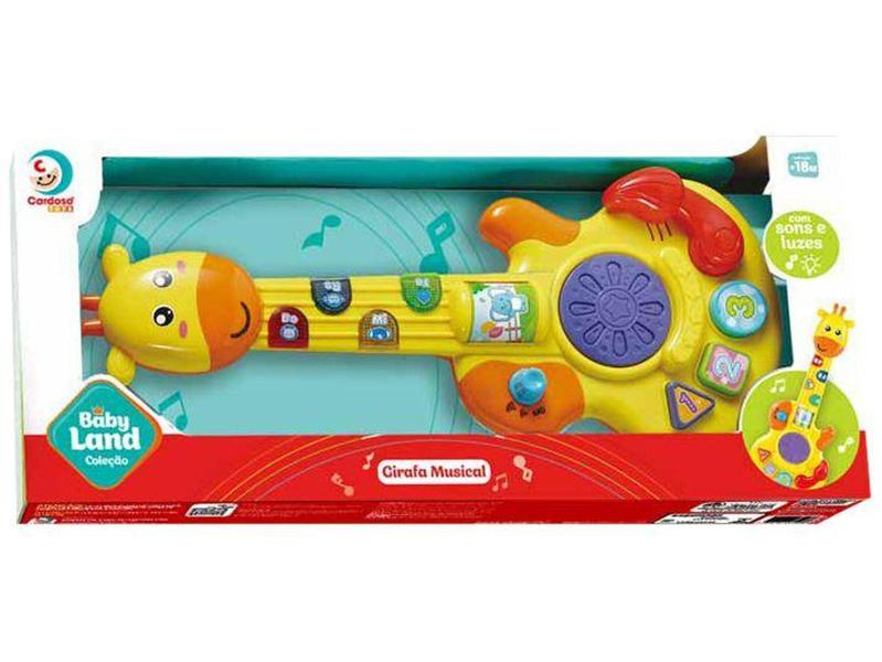 Imagem de Brinquedo Musical Girafa Baby Land Cardoso Toys