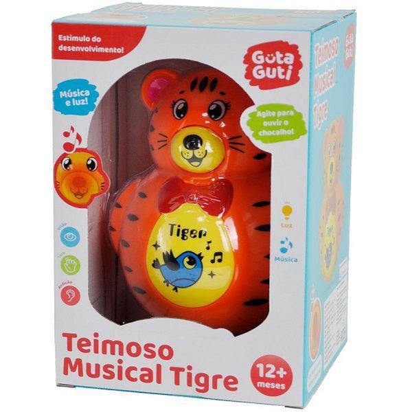 Imagem de Brinquedo Musical Teimoso Tigre Guta Guti DMB6660 - DM TOYS