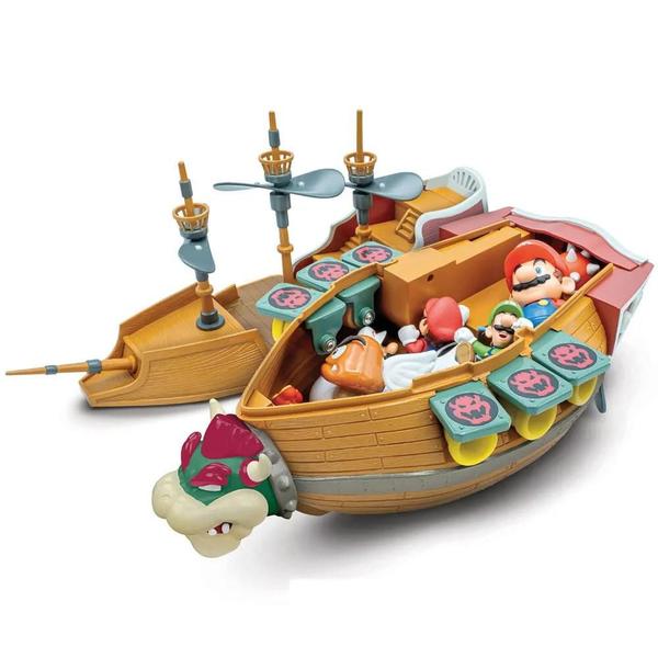 Imagem de Brinquedo Navio Flutuante Com Som E Bonecos Super Mario Playset - Candide