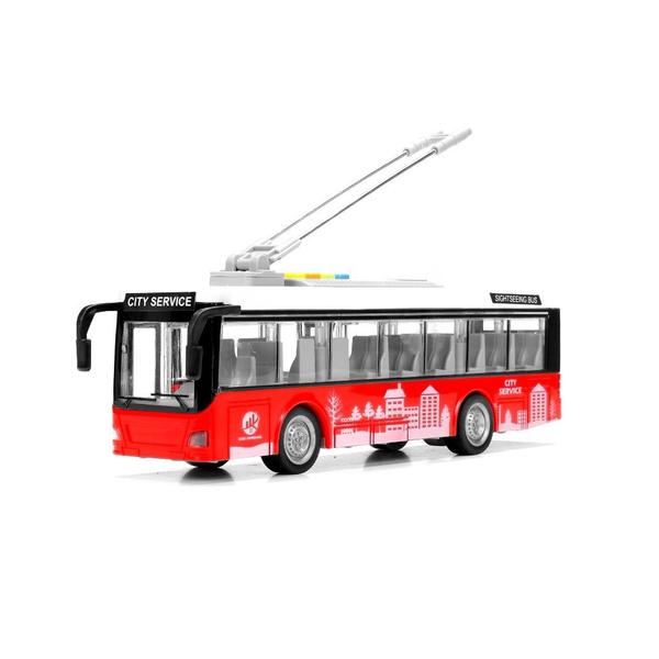 Imagem de Brinquedo Ônibus Fricção C/ Luz E Som - Dm Toys