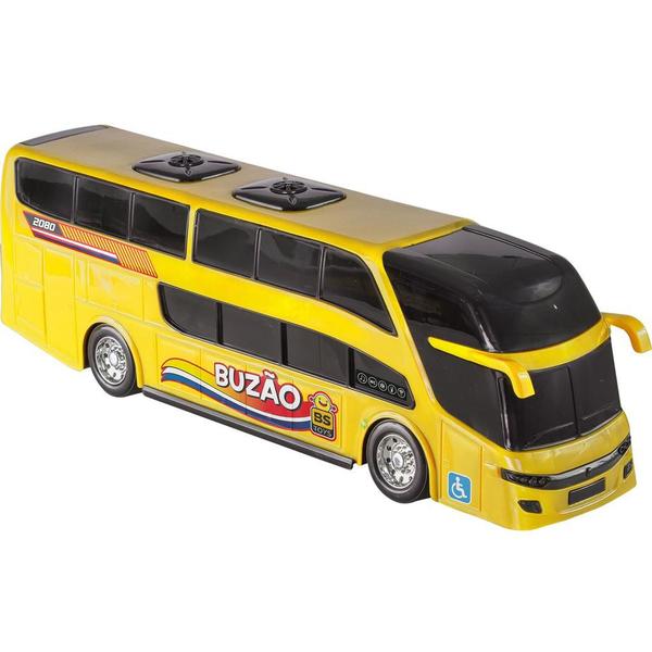 Imagem de Brinquedo Onibus Mini Buzão Dois Andares Várias Cores 25cm - Bs Toys