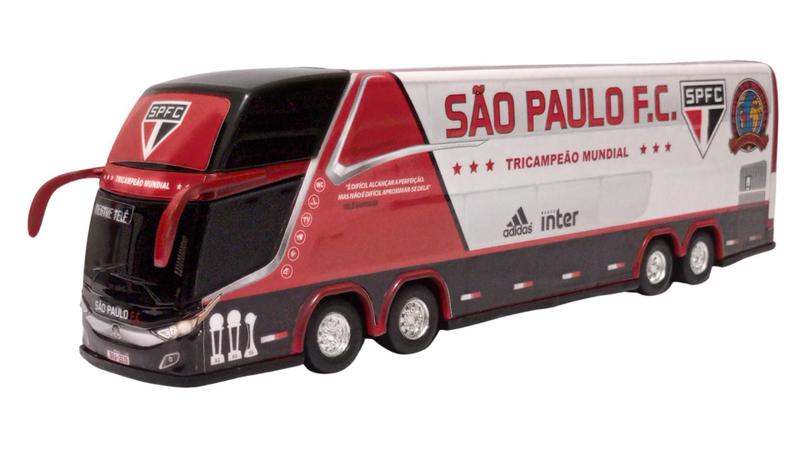 Imagem de Brinquedo Ônibus Miniatura Spfc 2020 2 Andares