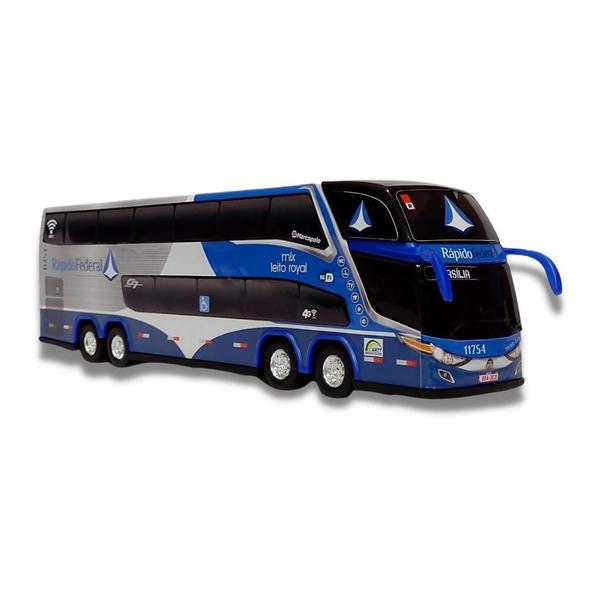 Imagem de Brinquedo Ônibus Rápido Federal Mix Leito Royal G7 Dd 30Cm