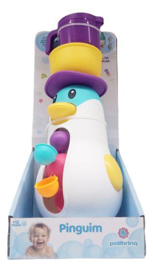 Imagem de Brinquedo Para Banho Cascata De Agua Pinguim Polibrinq