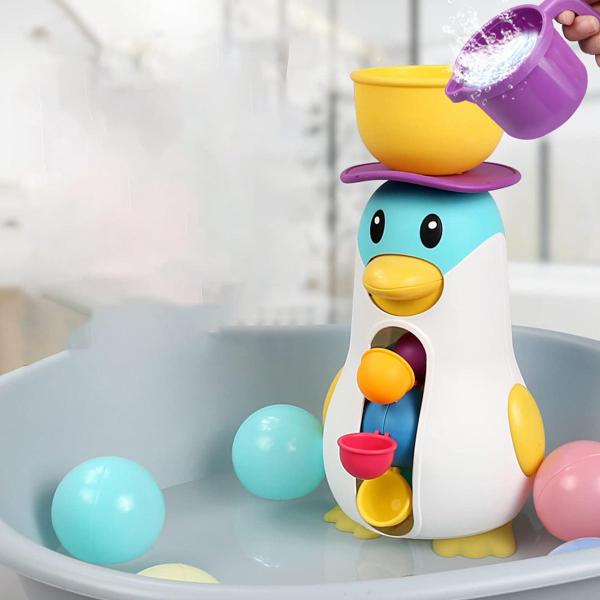 Imagem de Brinquedo Para Banho Cascata De Agua Pinguim Polibrinq