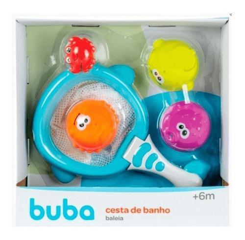 Imagem de Brinquedo Para Banho Cesto Multi Atividades de Banho Baleia Buba