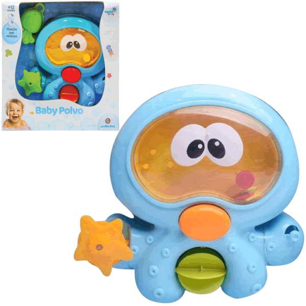 Imagem de Brinquedo para Banho do Bebe Baby Polvo com Ventosas