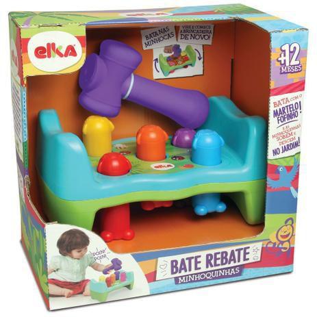 Imagem de Brinquedo para Bebê Bate Rebate Minhoquinhas Elka