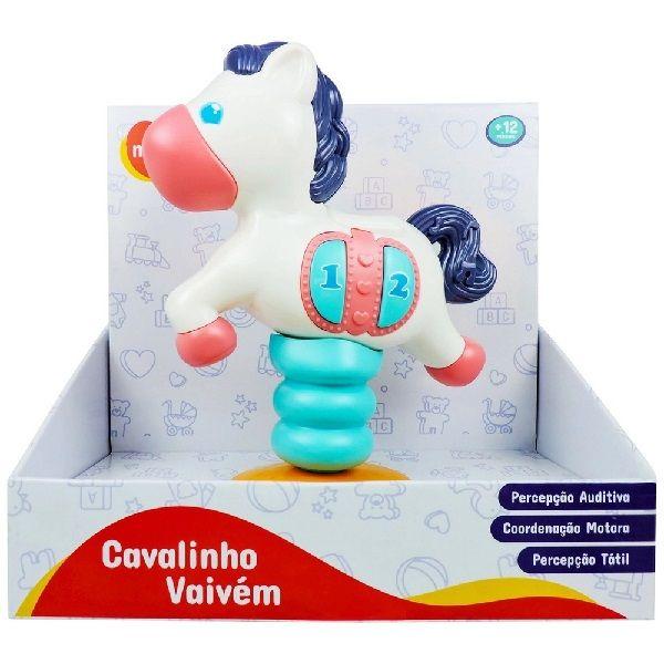 Imagem de Brinquedo Para Bebê Cavalinho Vai e Vem Com Ventosa - Luz e Som - Minimi - 19NT347