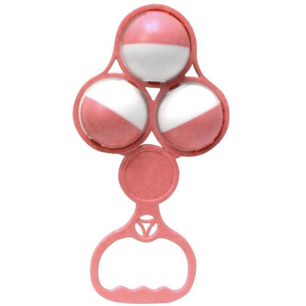 Imagem de Brinquedo para Bebe Chocalho Bolas Rosa Solapa