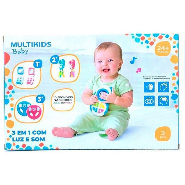 Imagem de Brinquedo Para Bebê Com Luz E Som Rosa - Multikids - Br1245