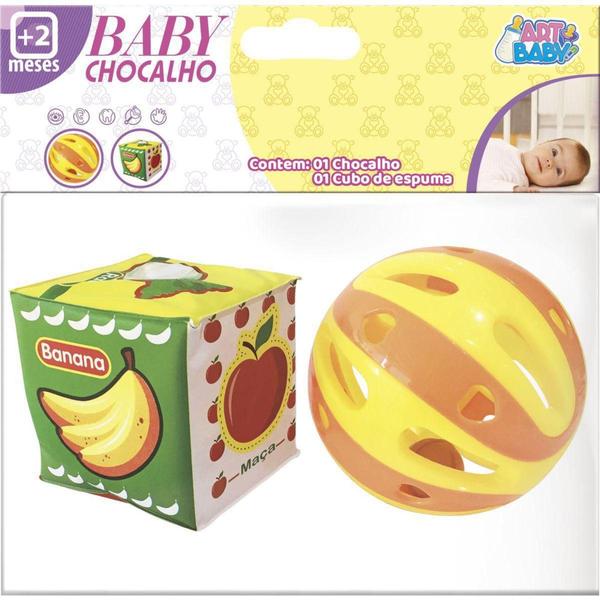 Brinquedo para bebe cubo soft c/bola chocalho - ART BRINK Imagem de Brinquedo para bebe cubo soft c/bola chocalho - ART BRINK