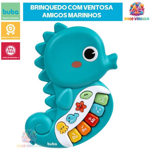 Imagem de Brinquedo Para Bebê Musical Cavalo Marinho Atividade Infantil