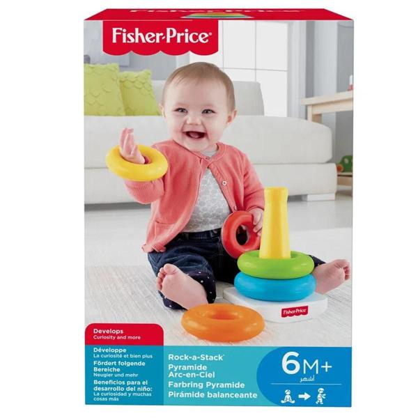 Imagem de Brinquedo Para Bebê Pirâmide De Argolas Fisher Price