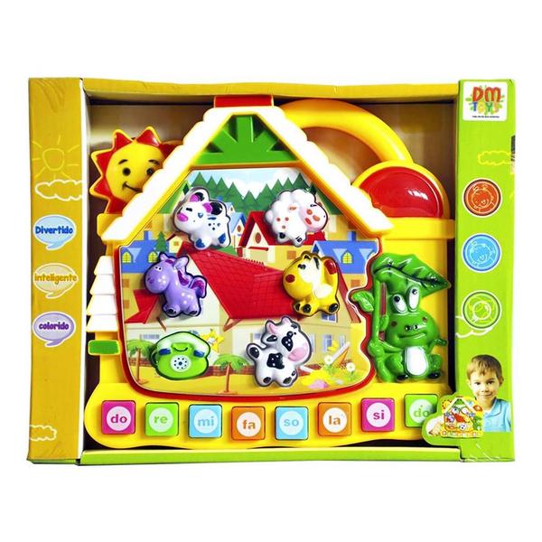 Brinquedo Para Bebês Aprendizado Com Luz Sons Dos Animais - Dm Toys Imagem de Brinquedo Para Bebês Aprendizado Com Luz Sons Dos Animais - Dm Toys