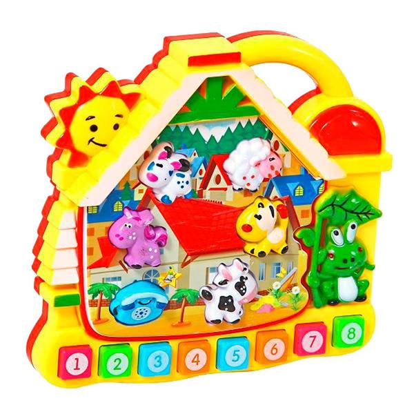 Brinquedo Para Bebês Aprendizado Com Luz Sons Dos Animais - Dm Toys Imagem de Brinquedo Para Bebês Aprendizado Com Luz Sons Dos Animais - Dm Toys