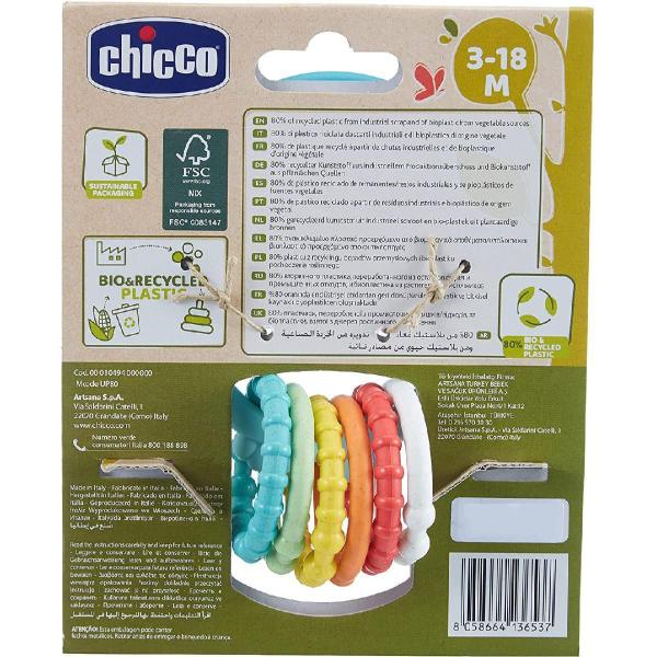 Imagem de Brinquedo Para Bebes Chocalho Owly Rattle Eco Coruja Chicco