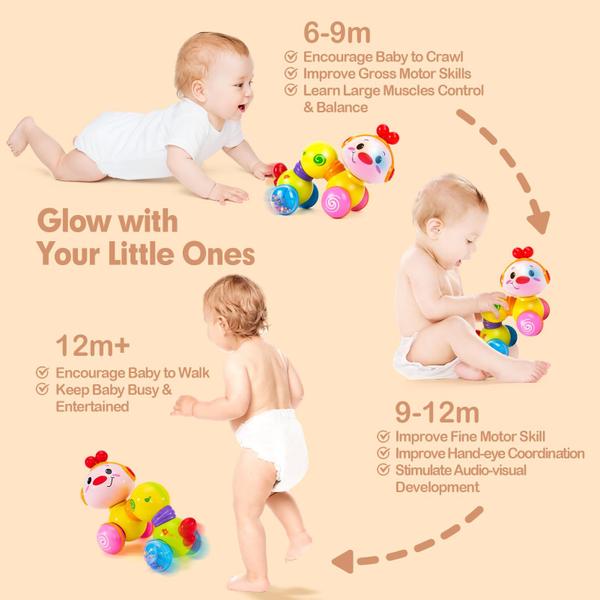 Imagem de Brinquedo para bebês CubicFun Musical Light up Press and Go de 6 a 12 meses