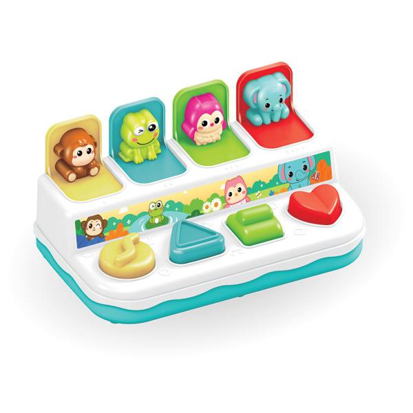 Imagem de Brinquedo para Bebês de Formas e Cores Turminha Pop-Up Poli Baby - Polibrinq