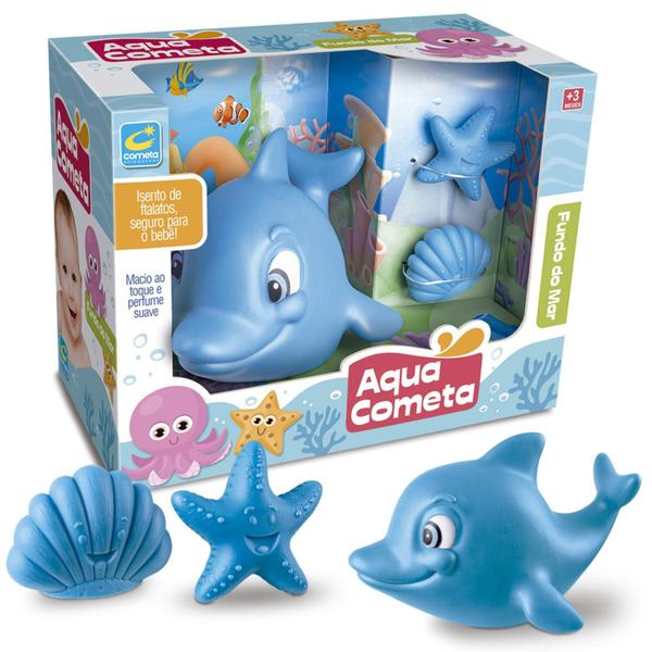 Imagem de Brinquedo Para Bebês Golfinho De Banho Baby Dolphin Macio