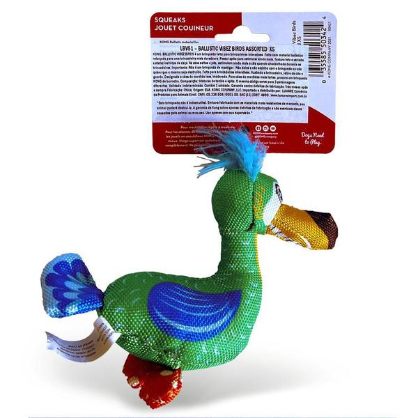 Brinquedo Para Cães Kong Ballistic Vibez Birds X-Small Imagem de Brinquedo Para Cães Kong Ballistic Vibez Birds X-Small