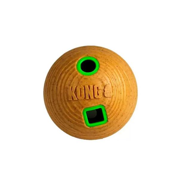 Imagem de Brinquedo Para Cães Kong Bamboo Feeder Ball Médio