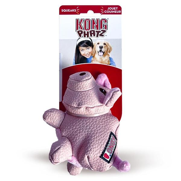 Brinquedo para caes KONG PHATZ PIG - Tam. Pequeno Imagem de Brinquedo para caes KONG PHATZ PIG - Tam. Pequeno
