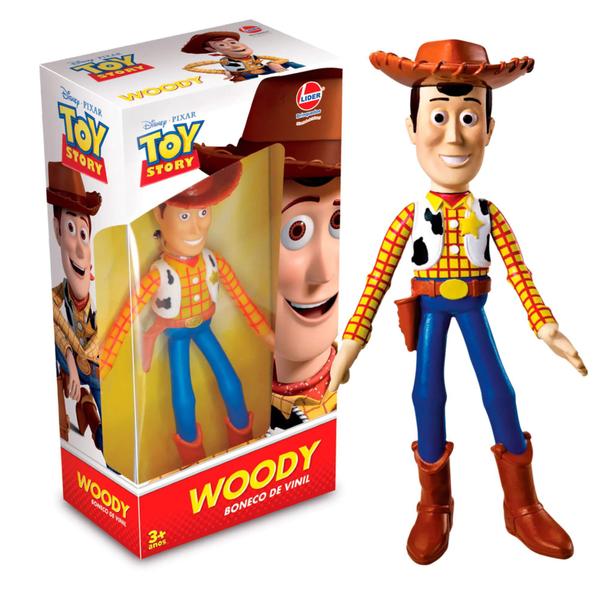 Imagem de Brinquedo para Criança Boneco Vinil Woody Toy Story Fácil de Limpar Colecionável Diversão Brincadeira - Lider 2588