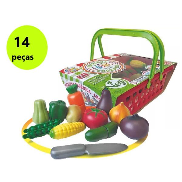 Imagem de Brinquedo Para Crianças 6 7 8 9Anos Feira Legumes Educativo