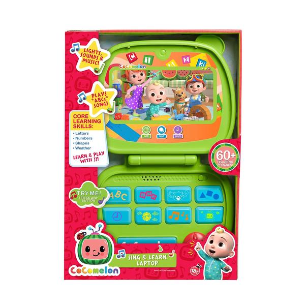 Imagem de Brinquedo para laptop CocoMelon Sing and Learn para crianças maiores de 18 meses