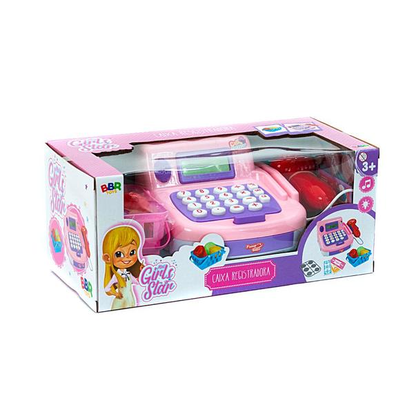 Imagem de Brinquedo para Meninas Caixa Registradora Rosa com Calculado