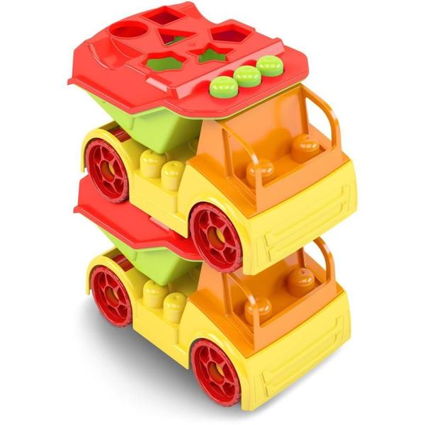 Brinquedo para Montar American TRUCK Blocolandia - Dismat Imagem de Brinquedo para Montar American TRUCK Blocolandia