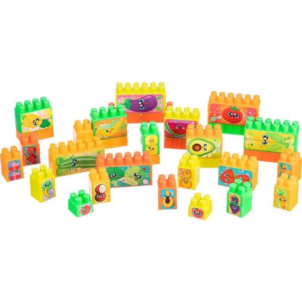 Brinquedo para Montar Balde Carrinho de Puxar 50PCS - Gulliver Imagem de Brinquedo para Montar Balde Carrinho de Puxar 50PCS
