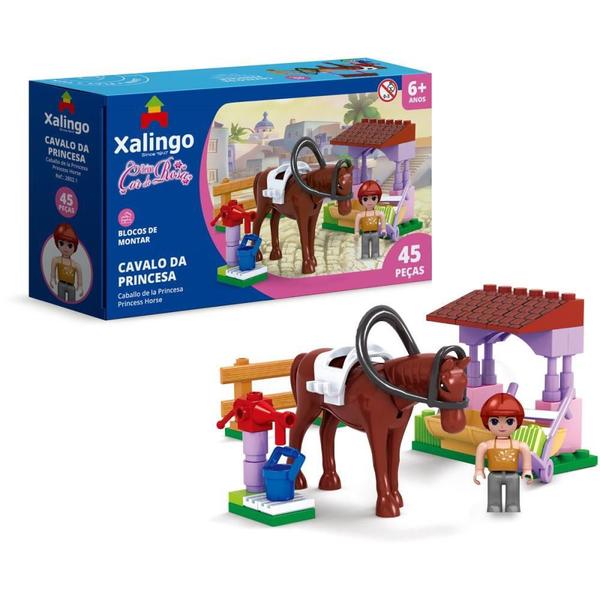 Imagem de Brinquedo para Montar Cavalo da Princesa 45 Peças