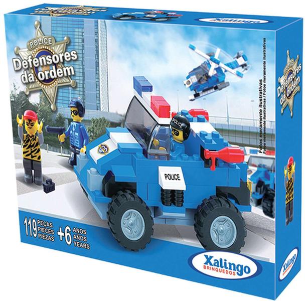 Imagem de Brinquedo para montar Defensores Ordem Policia Xalingo