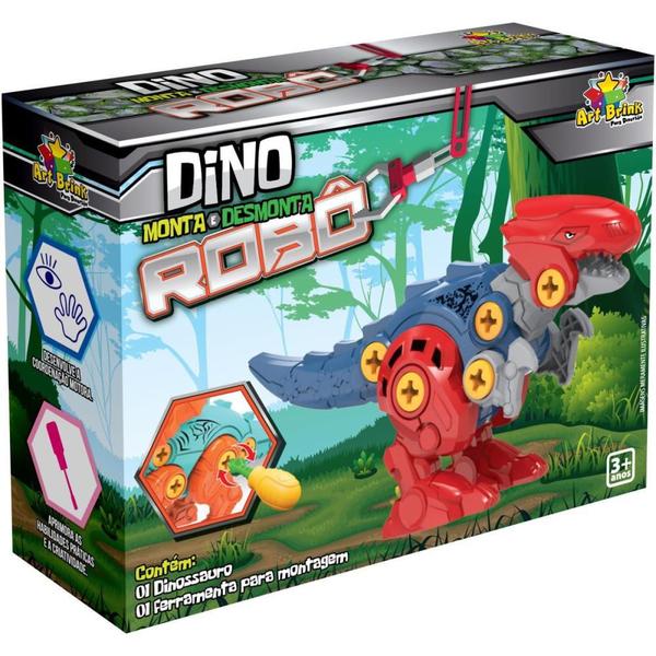 Imagem de Brinquedo para Montar Dinossauro Monta e Desmonta (S