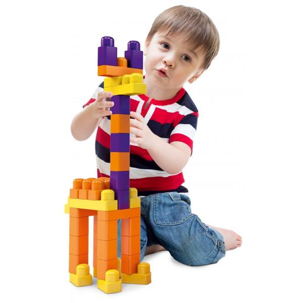 Brinquedo Para Montar Mais Blocos II 110 Peças Brinquedo Educativo MK381 Dismat Imagem de Brinquedo Para Montar Mais Blocos II 110 Peças Brinquedo Educativo MK381 Dismat