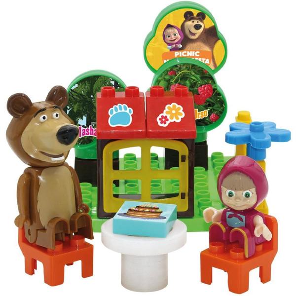 Imagem de Brinquedo para Montar Masha e o URSO Picnic NA Flore