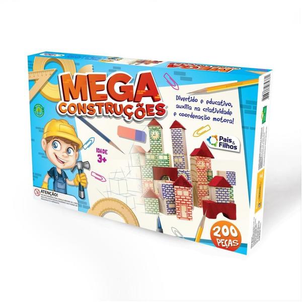 Imagem de Brinquedo para Montar Mega Construcoes 200 Pecas