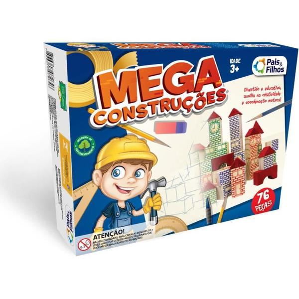 Imagem de Brinquedo para Montar Mega Construcões 76 Peças