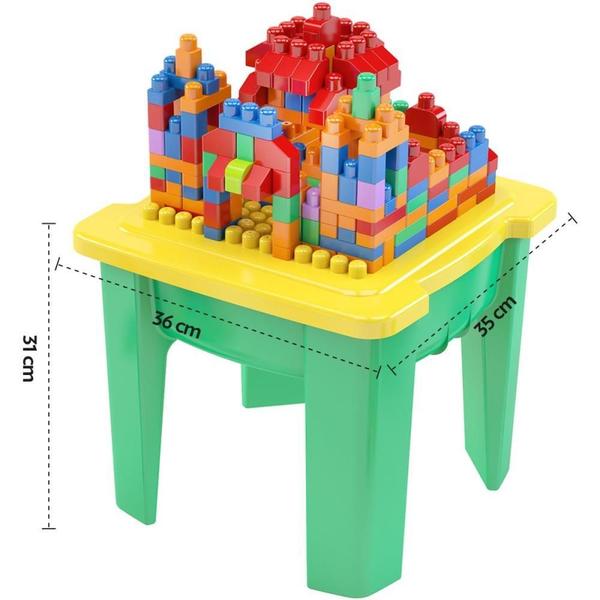 Imagem de Brinquedo para Montar Mesa Monta Mais Blocoland 220