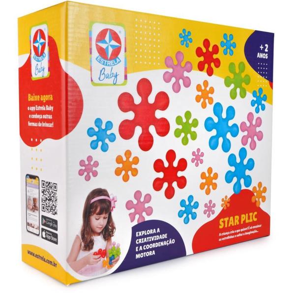 Brinquedo para Montar STAR PLIC 30 Peças Coloridas - Estrela Imagem de Brinquedo para Montar STAR PLIC 30 Peças Coloridas
